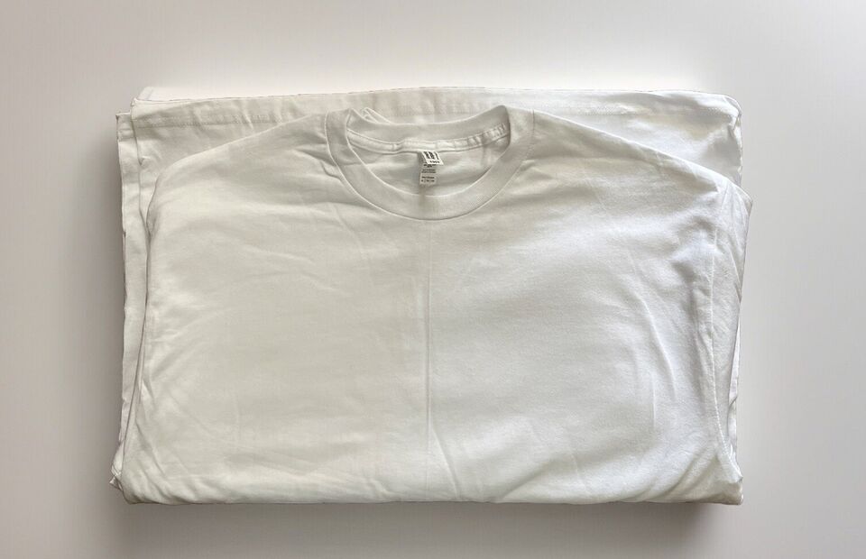 American Apparel T-Shirt Manica Corta Donna, Stile G1301, Rosa, Confezione Da 2, Tessuto Morbido, Vestibilità Comoda, Basic