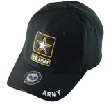Rapid Dominance Baseball Adjustable Cap US Army Star Black