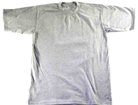 Shaka Men's Wear Pack of 6 Super Max Heavyweight Cotton T-Shirt Heather Gray