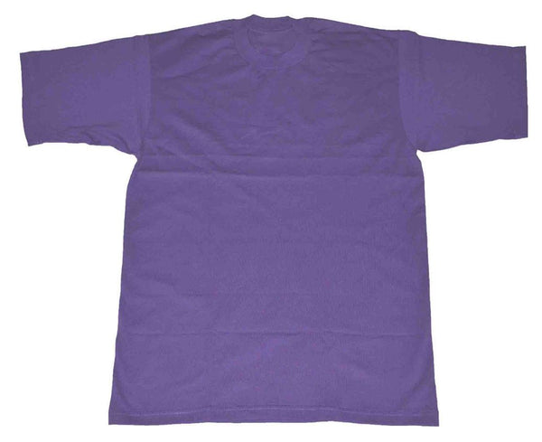 Shaka Men's Wear Pack of 6 Super Max Heavyweight Cotton T-Shirt Purple