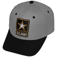 Rapid Dominance Workout Branch Military Baseball Cap US Army Star Gray Black