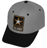 Rapid Dominance Workout Branch Military Baseball Cap US Army Star Gray Black