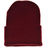 Nayt Long Solid Plain Beanie Knit Hat