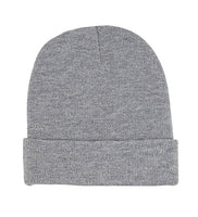 Nayt Long Solid Plain Beanie Knit Hat