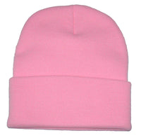 Nayt Long Solid Plain Beanie Knit Hat