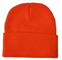 Nayt Long Solid Plain Beanie Knit Hat