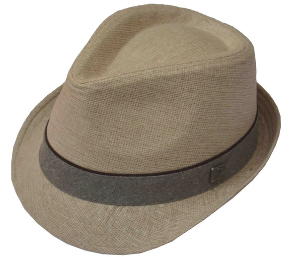 Hatter Men's Fedora Gray Band 2XL 62cm