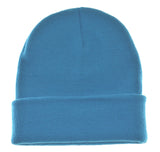 Nayt Long Solid Plain Beanie Knit Hat