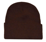 Nayt Long Solid Plain Beanie Knit Hat