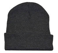 Nayt Long Solid Plain Beanie Knit Hat