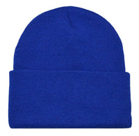 Nayt Long Solid Plain Beanie Knit Hat