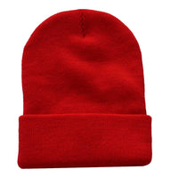 Nayt Long Solid Plain Beanie Knit Hat