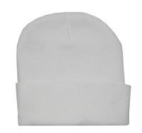 Nayt Long Solid Plain Beanie Knit Hat