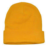 Nayt Long Solid Plain Beanie Knit Hat