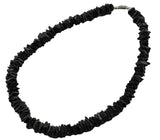 Tiger Smile Real Chips Puka Shell Necklace 18"