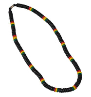Tiger Smile Hawaiian Beach Pukka Shell Coco Bead Necklace Surfer Choker 18"