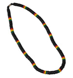 Tiger Smile Hawaiian Beach Pukka Shell Coco Bead Necklace Surfer Choker 18"
