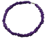 Tiger Smile Real Chips Puka Shell Necklace 18"